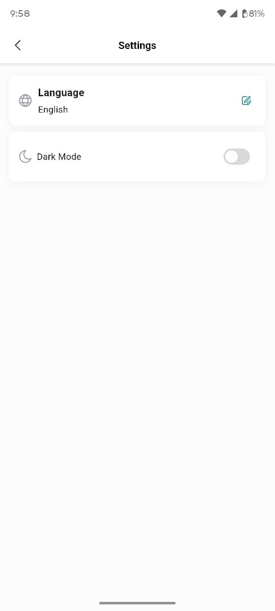 Admin app &mdash; Settings