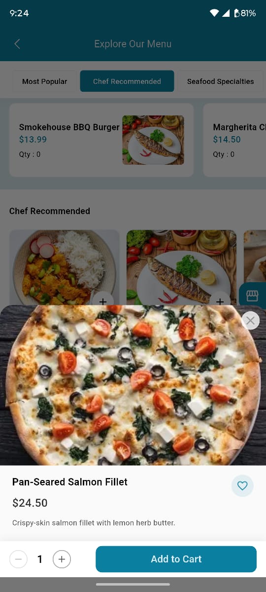 Customer app — Item Details