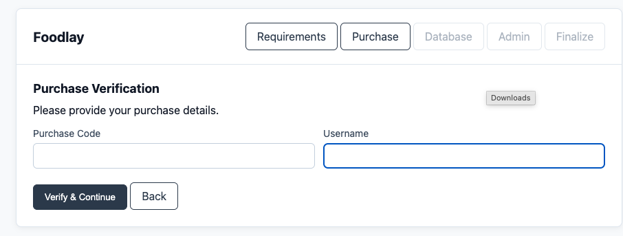 Purchase verification